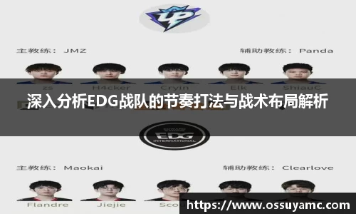 深入分析EDG战队的节奏打法与战术布局解析